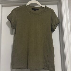 All Saints Casual Olive Green T-Shirt- made in Portugal